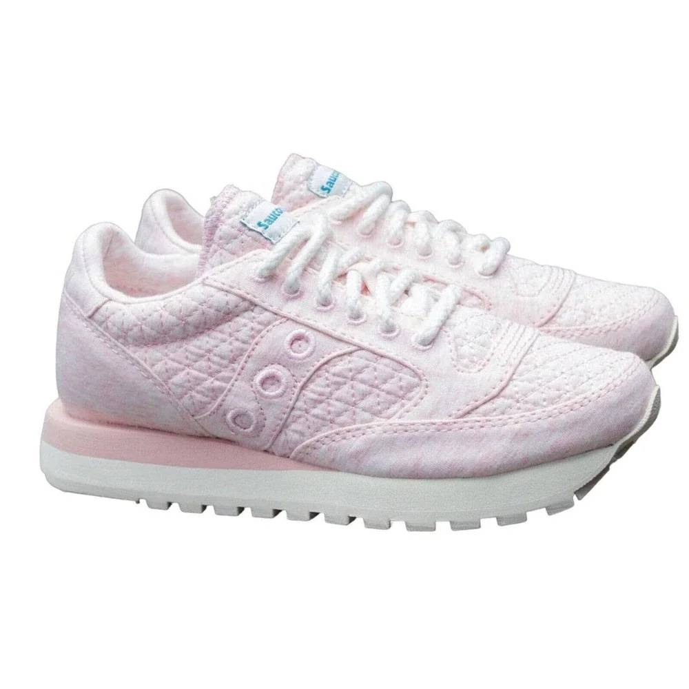 Saucony Jazz Low Pro Pink Quilted Jersey Heathered Sneakers Lifestyle Women 11.5